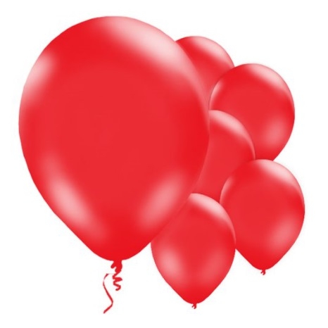 RØDE BALLONGER (10-pk) | FESTSTEMNING.NO