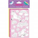 ENHJØRNING KLISTREMERKER (type 2 - fargelegg selv) thumbnail