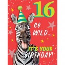 HUMOR BURSDAGSKORT 16 ÅR - GO WILD thumbnail