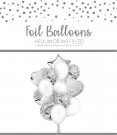 SØLVFARGET BALLONGBUKETT - SILVER BALLOON KIT thumbnail