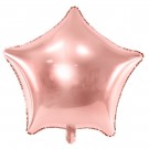 ROSÉGULLFARGET STJERNE FOLIEBALLONG thumbnail