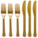 GULLFARGET BESTIKK - KNIVER / GAFLER (24-pk) thumbnail