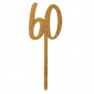 GULLGLITRENDE KAKEPYNT 60 ÅR thumbnail