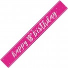 ROSA HAPPY BIRTHDAY BANNER 18 ÅR thumbnail