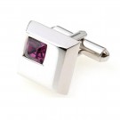 MANSJETTKNAPPER MED LILLA STEN thumbnail