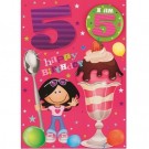 BURSDAGSKORT JENTE 5 ÅR thumbnail