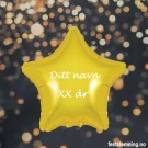 FOLIEBALLONG MED NAVN OG ALDER (illustrasjonsbilde) thumbnail