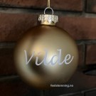 GULLFARGET JULEKULE MED NAVN thumbnail