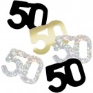 KONFETTI TIL 50-ÅRSDAG (black & gold glitz) thumbnail