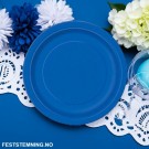 BLÅ PAPPTALLERKENER (illustrasjonsbilde) thumbnail