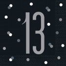 SVARTE SERVIETTER TIL 13-ÅRSDAG thumbnail