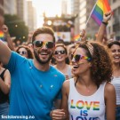 SOLBRILLER TIL PRIDE FESTIVAL (illustrasjonsbilde) thumbnail