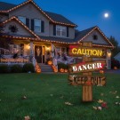 CAUTION HALLOWEEN SKILT thumbnail