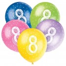 BALLONGER 8 ÅR (Type 2 - 5pk) thumbnail