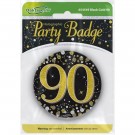 GULLGLITRENDE BADGE 90 ÅR thumbnail