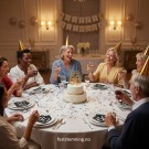 SERVIETTER OG PYNT TIL 60-ÅRSDAG (illustrasjonsbilde) thumbnail