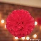  STOR RØD POMPOM (illustrasjonsbilde) thumbnail