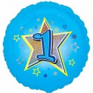 BLÅ FOLIEBALLONG 1 ÅR - BLÅ 1 thumbnail