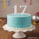 KAKELYS 17 ÅR - SØLVFARGET 1 OG 7 (illustrasjonsbilde) thumbnail