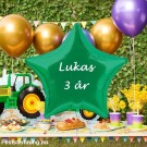 GRØNN FOLIEBALLONG MED PERSONLIG TEKST (illustrasjonsbilde) thumbnail