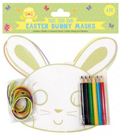 LAG DIN EGEN PÅSKEMASKE (4-pk)