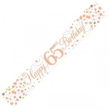 ROSE GOLD GLITZ BANNER 65