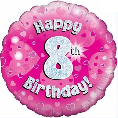 ROSA FOLIEBALLONG 8 ÅR