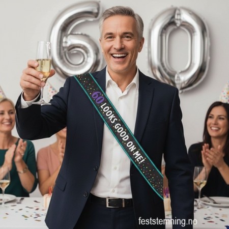 60 LOOKS GOOD ON ME SASH