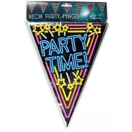 NEON PARTY FLAGGBANNER
