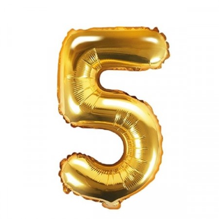 GULLFARGET FOLIEBALLONG 5 (35 cm)