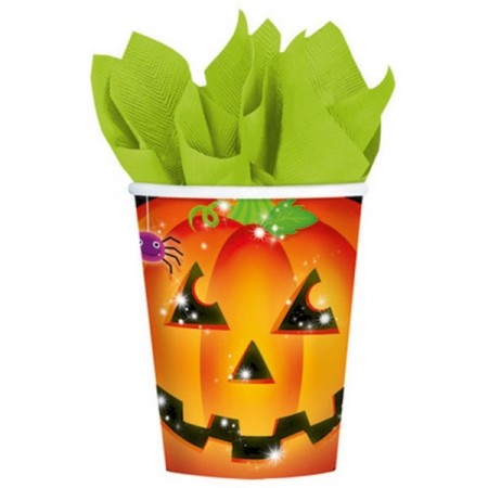 GRESSKAR HALLOWEEN KOPPER (8-pk)