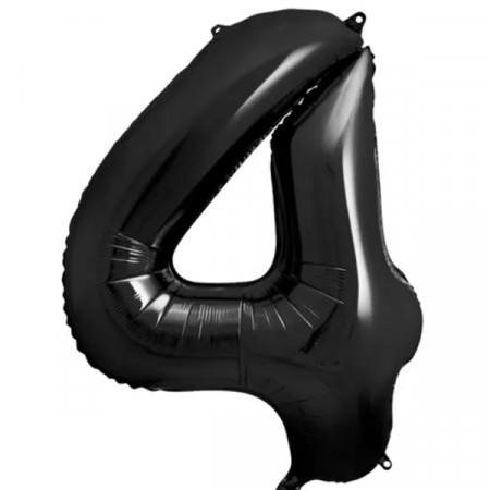 XL SVART FOLIEBALLONG 4