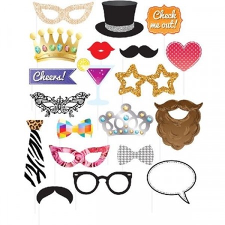 PARTY PHOTO PROPS (20-pk)