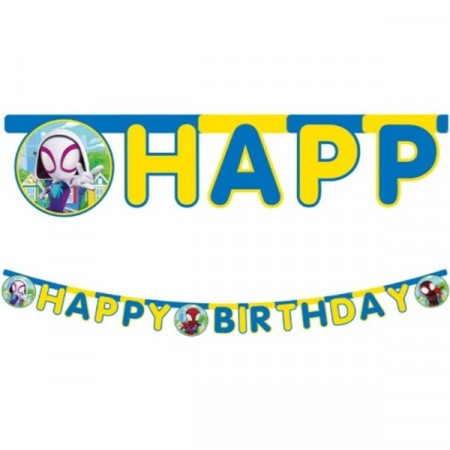 SPIDEY HAPPY BIRTHDAY BANNER