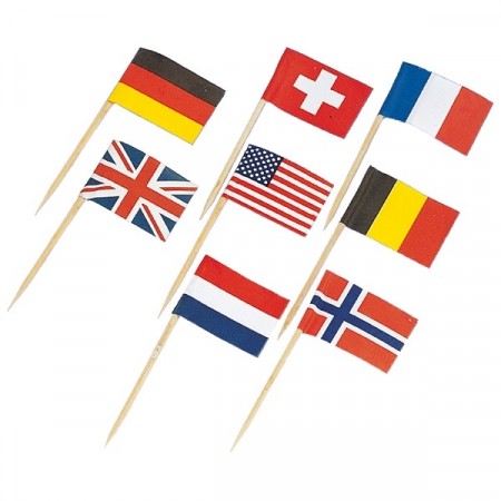 INTERNASJONALE FLAGG PICKS (30-pk)