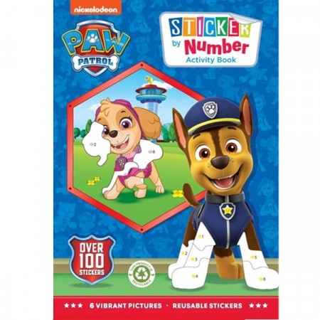 PAW PATROL STICKER BY NUMBER