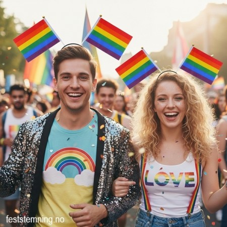 HÅRBØYLE MED PRIDE FLAGG