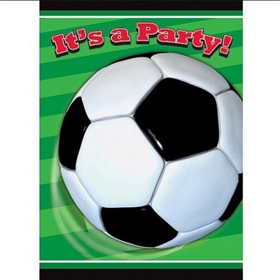 FOTBALL ITS A PARTY INVITASJONER (8-pk)