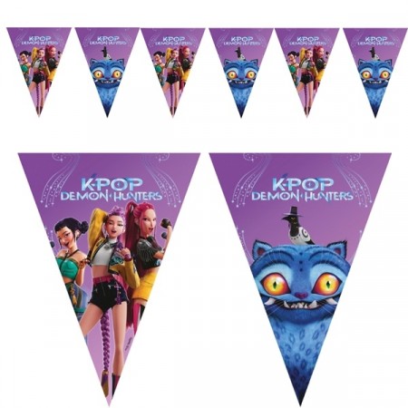 K-POP DEMON HUNTERS BANNERFLAGG