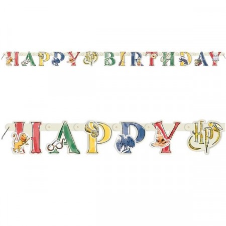 HARRY POTTER HAPPY BIRTHDAY BANNER