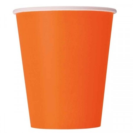 ORANSJE PAPPKOPPER (14-pk)