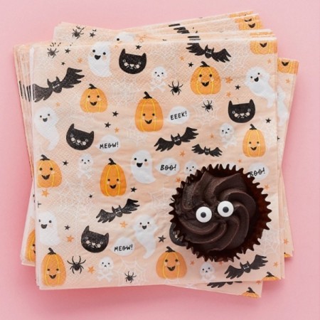 ROSA HALLOWEEN SERVIETTER (20-pk)