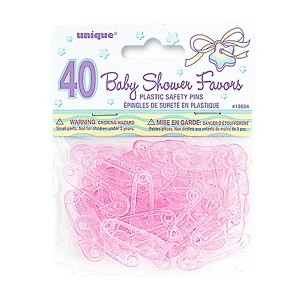 PINK BABY SAFETY PINS