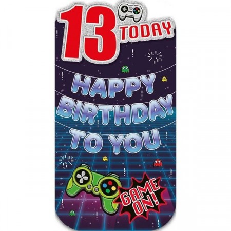 BURSDAGSKORT 13 ÅR - GAME ON