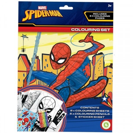 SPIDER MAN TEGNEPAKKE (colouring set)