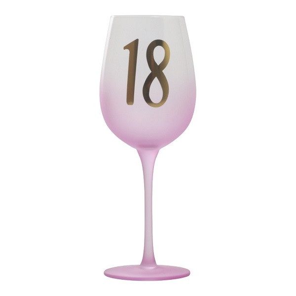 VINGLASS 18 ÅR - GAVE TIL 18 ÅRSDAG