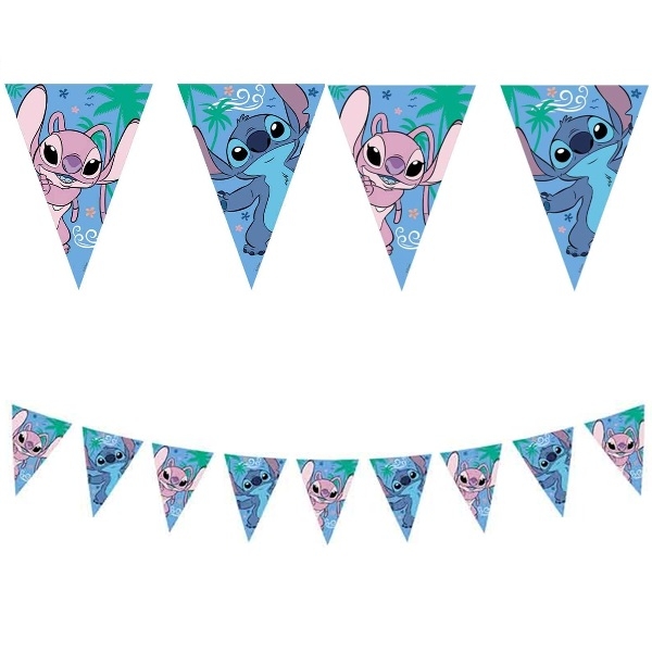 LILO OG STITCH GIRLANDER FLAGG