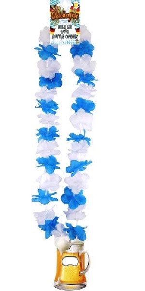 OKTOBERFEST LEI KRANS MED FLASKEÅPNER