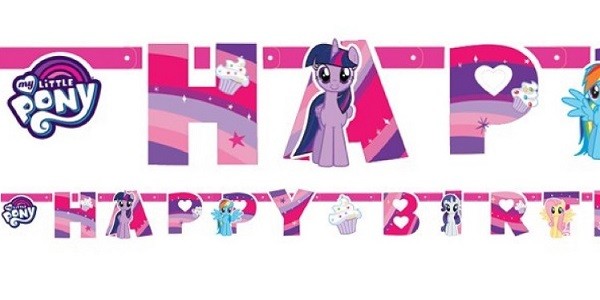 MY LITTLE PONY BURSDAGSBANNER