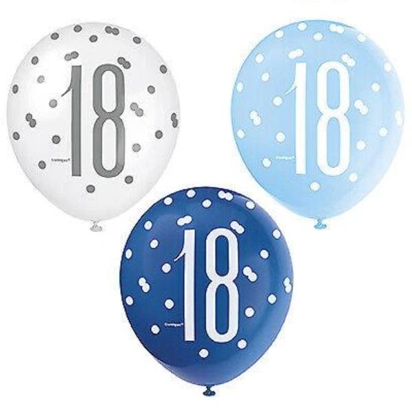 BLÅ BALLONGER 18 ÅR